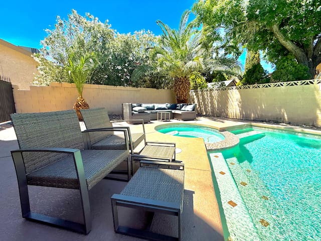 Spacious Vegas Getaway | Pool, Lounge & Fun