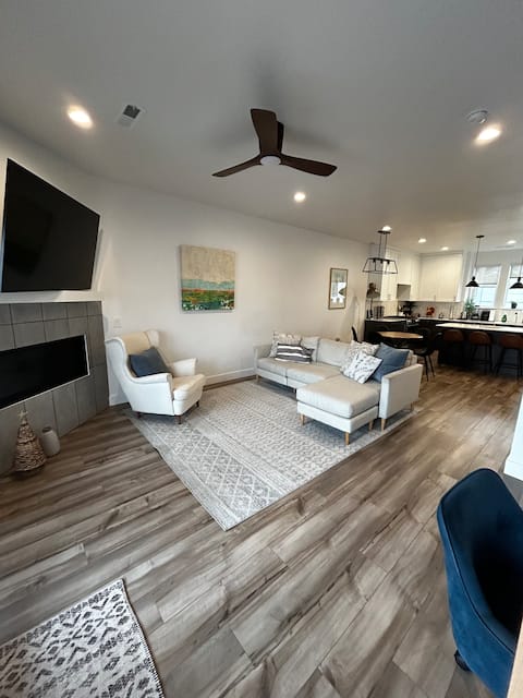 Popular Airbnb listing: "The Manhattan": downtown Provo 3-bed townhome in Provo