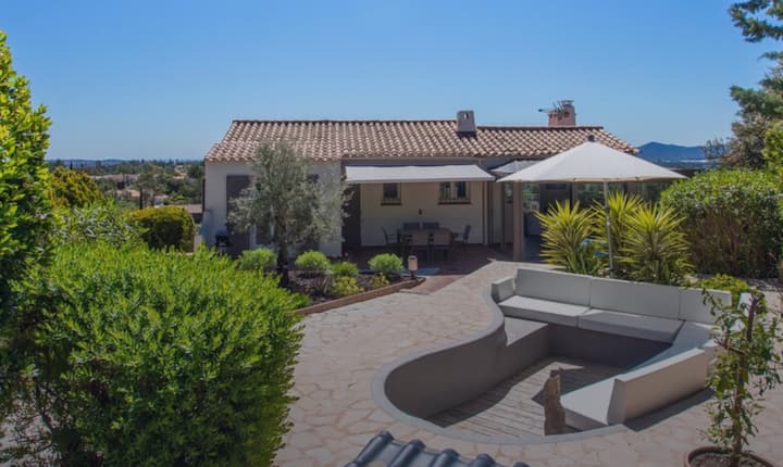 Maison 8pers. Avec Vue Mer - Piscine/tennis/jardin - Fréjus