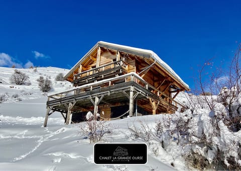Airbnb performant: La Grande Ourse chalet with panoramic view à Orcières