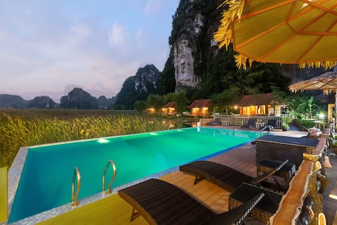 Bungalow have 2 bedroom - Lotus Field Homestay