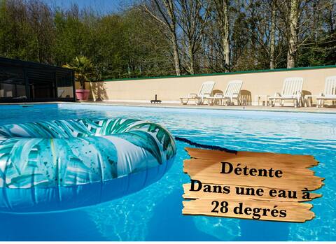 Breizh 4/6 P cottage, pool / jacuzzi