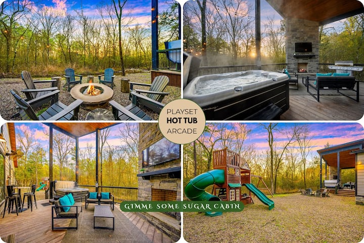 Stay & Unwind | 2 Kings, Playset, Arcade, Hot Tub - Broken Bow, OK