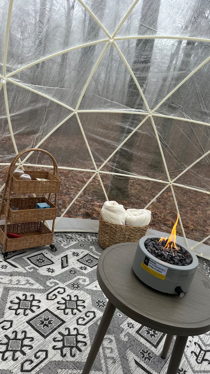 Cozy AFrame -Fireplace, Tub, Igloo Tent, Campfire in Beach City