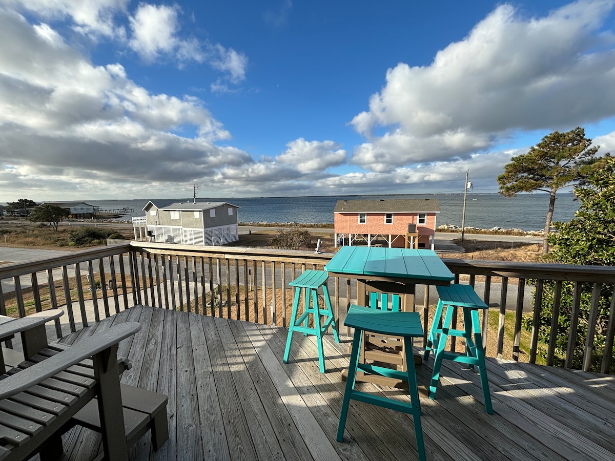 Sunset Views of Roanoke Sound from Beach House