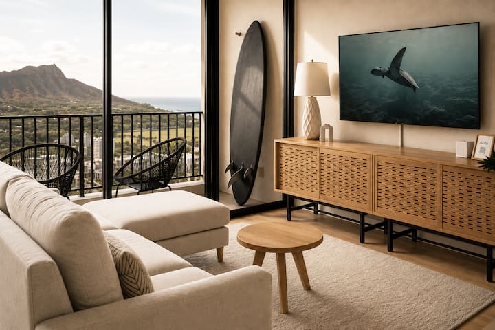[Rare] Diamond Head & Ocean Views 1br Suite - Honolulu