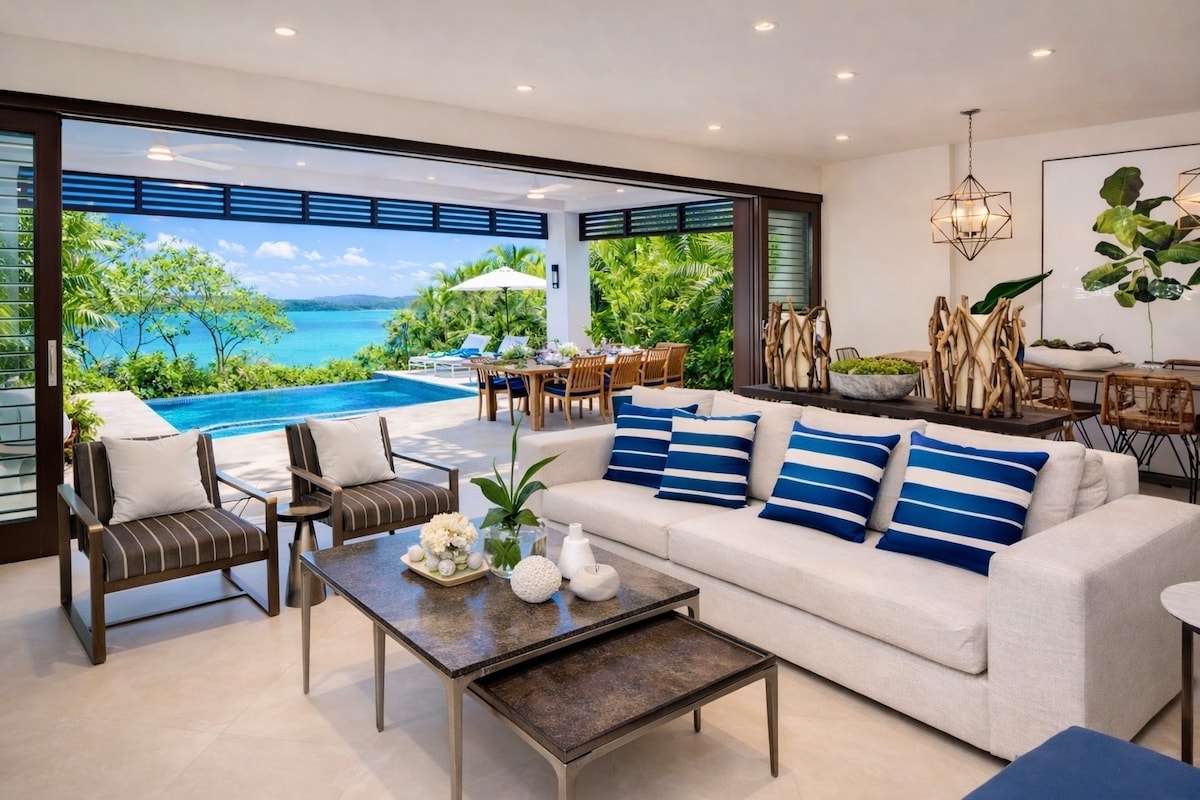Oceanfront 4BR Lux Oasis Pool Beach Gym Staff