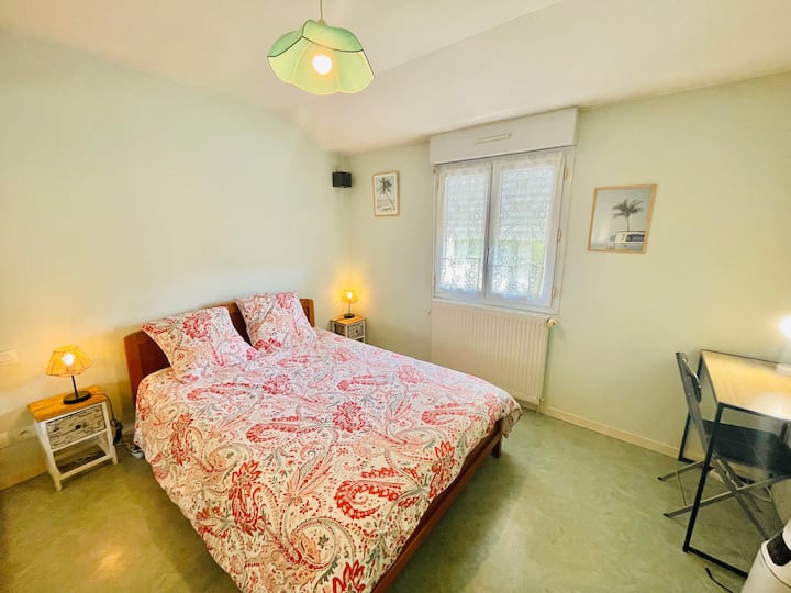 Comfortable bedding for a restful night.