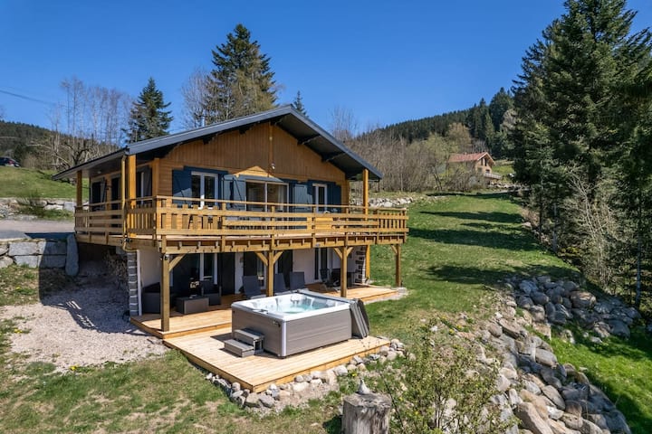 Chalet Léonice - 8 Pers - Jacuzzi Sauna - La Bresse