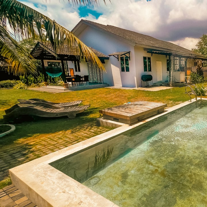 Villa Tenang I-villa Avec Piscine Privée-campagne - Pantai Cenang