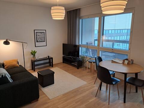 Premium one-bedroom apartment in the center of Rauma, balcony and sauna