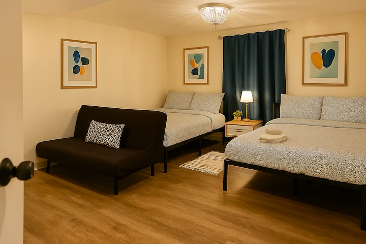 Dhomë gjumi 2 w krevat dopio "queen" dhe krevat dopio "sleeper". Televizor 1 ton AC dhe 32"