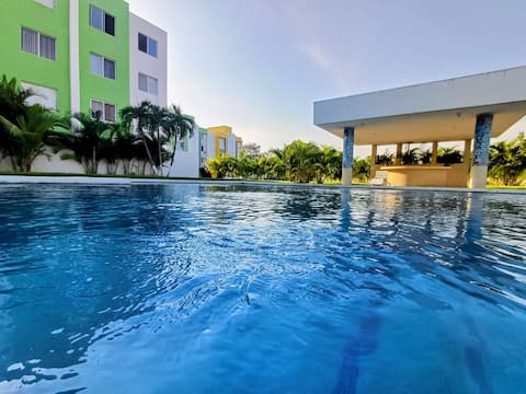 Family apartment with pool in Pto. Marqués.