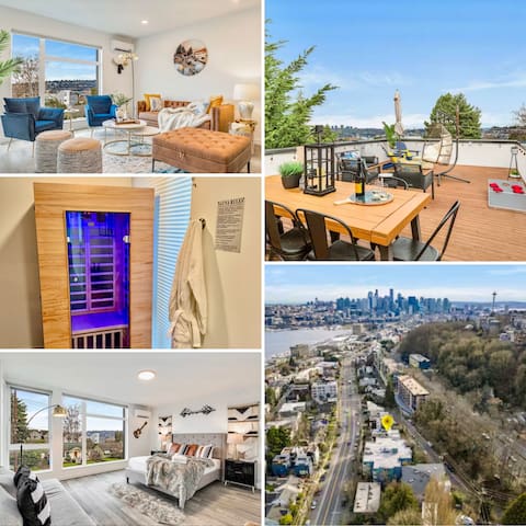 Queen Anne Rooftop • FIFA Stay • Skyline Views