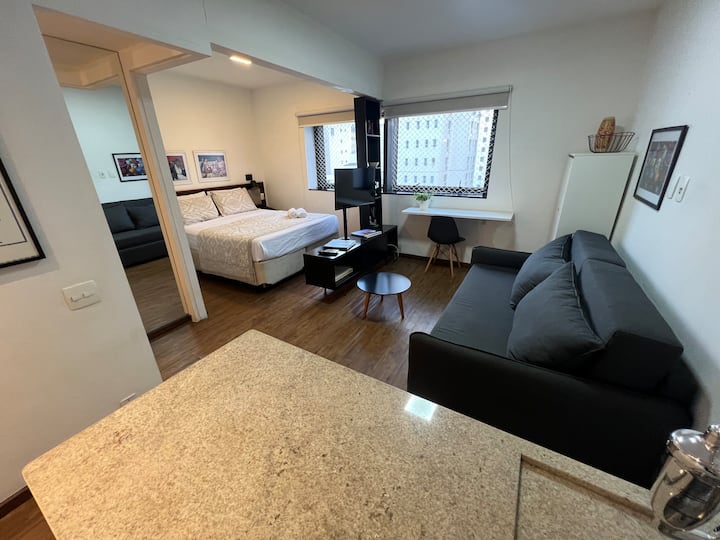 Flat C/garagem  5 Min Paulista Oscar Freire - São Paulo