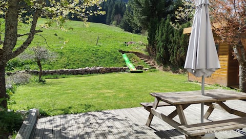 60 m2 apartment in the center of the village with garden