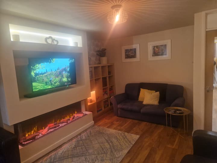 Sofá cama doble en el salón