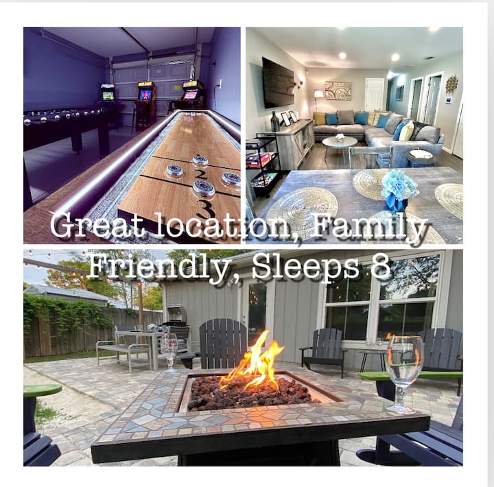 Modern, New Gameroom, Group Friendly Amenities - 聖奧古斯丁