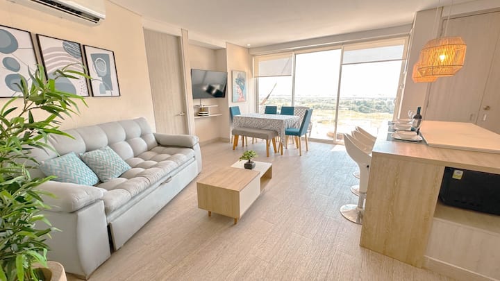 2-br Condo Near Beach Private Jacuzzi Cartagena Ac - Cartagena