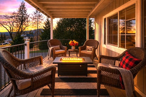 Lake + Hot Tub + Fire Pit