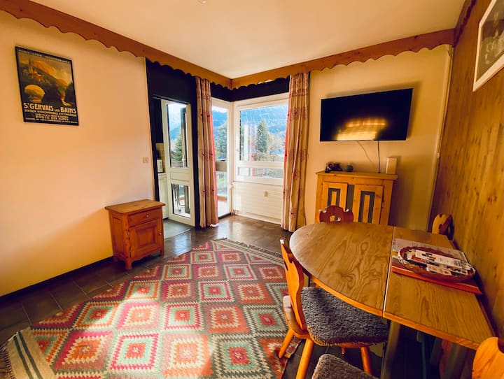 Sunny Studio With Balcony In Saint-gervais - Saint-Gervais-les-Bains