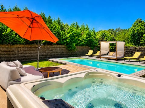 Beach Villa | Heated Pool&Jacuzzi |Fiber bed linen