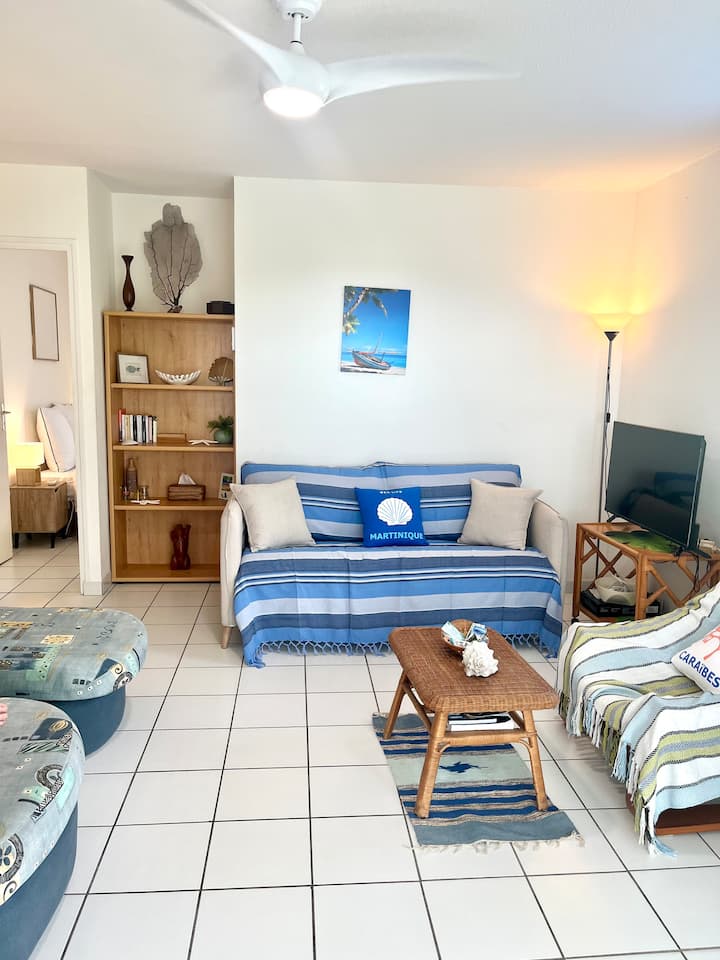 Meloblue : T2 Résidence Melody, Piscine Et Vue Mer - Martinique