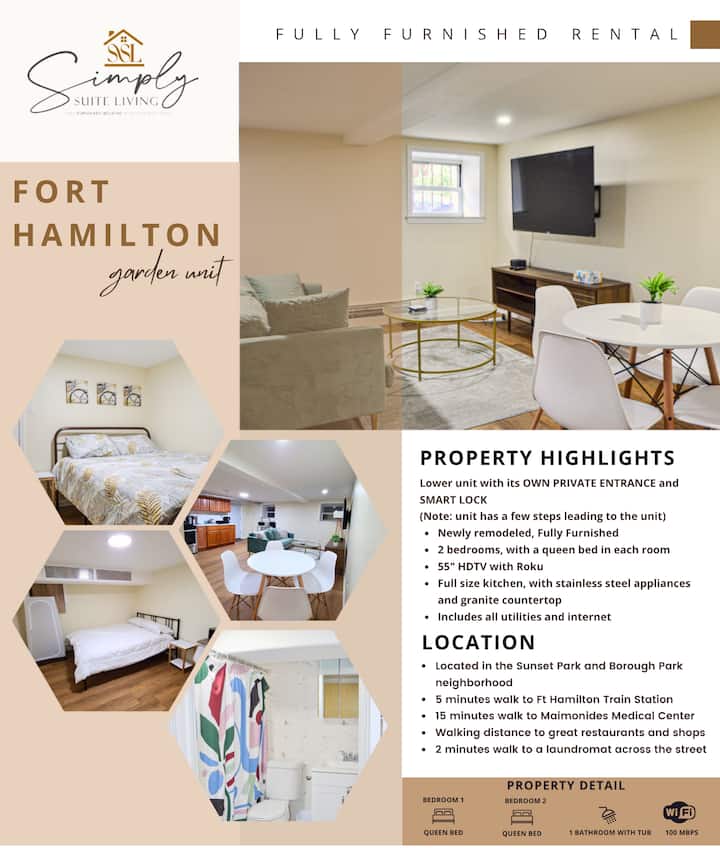 2br In Brooklyn | 30 Mins To Manhattan - Brooklyn, NY