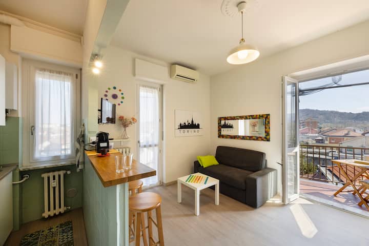 Greenart Turin : Centre 15'+parking+a/c+vue - Turin