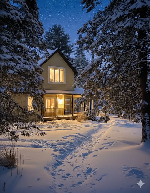 SPA - Fireplace - SKI (Near Mont Orford) - Terrace