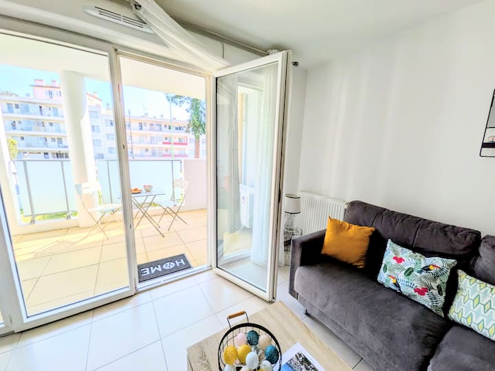Parenthèse Ensoleillée 3p Cosy + Balcon & Parking - Mougins