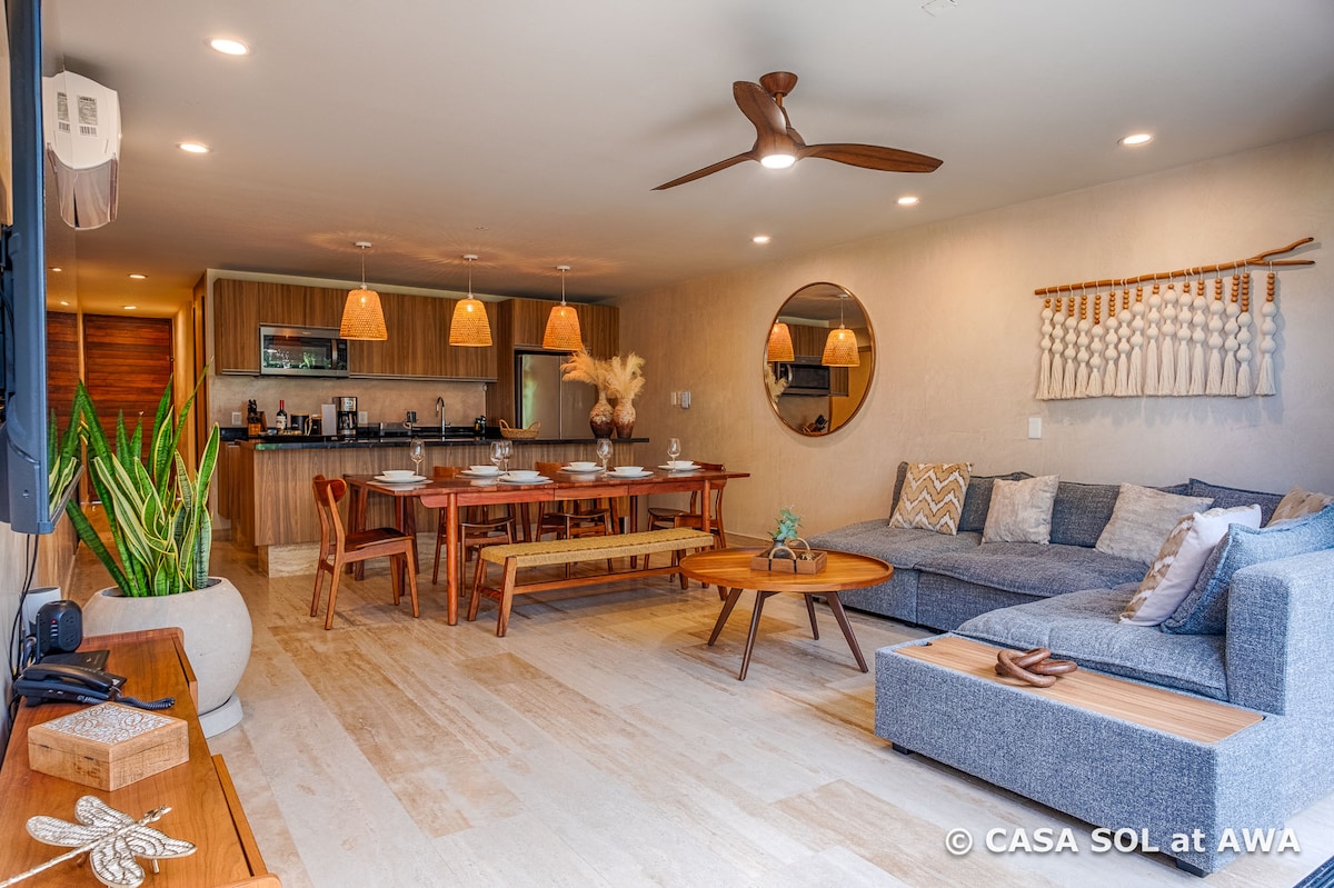 Top Airbnb: Casa Sol • 5-Star Amenities • Luxury 2BR • AWA Playacar en Playa Del Carmen