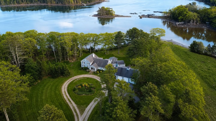 Ocean-side home on 24 acres (w/ EV+Tesla charger)