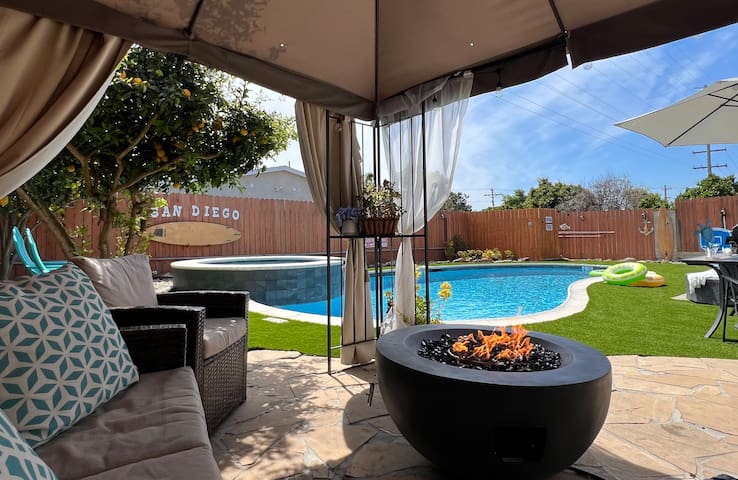 Relax in Style! 4BR Pool/Spa/Firepit – SuperHost