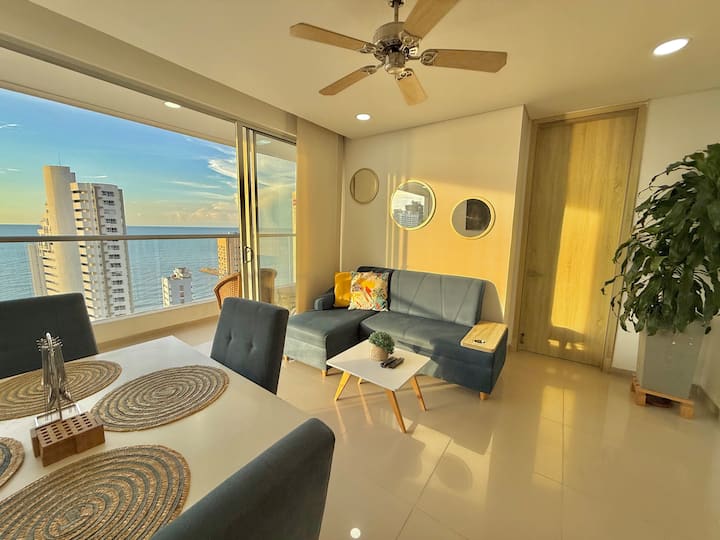 3 Hab Piso 16 | Vista Al Mar | Ubicación Top - Carthagène