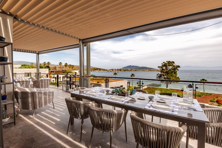 5 Star Seafront Resort In Bodrum 4+1 Home - Gümbet