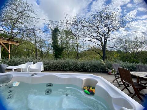 Villa, heated pool, jacuzzi, steam room, forest