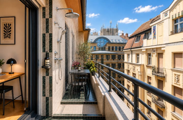 Loft With Outdoor Shower On Top Floor With Terrace - Hungría