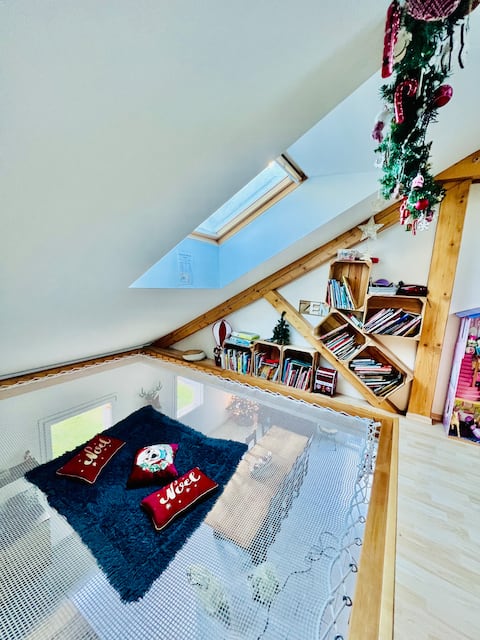 Big cosy house-12 pers-Big Net-Cabin bed