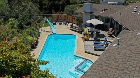 Pool & view in Sta Rita Hills Wine Country, Lompoc