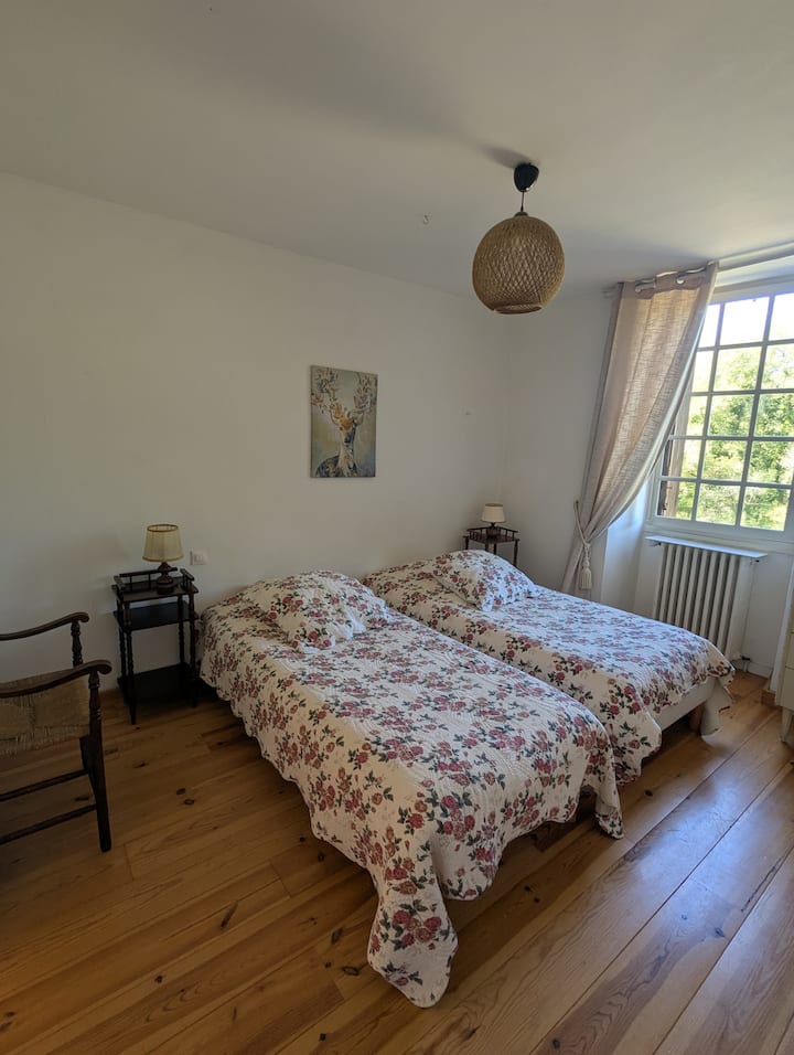 Izba Chataignier s oddelenými posteľami 90 x 200 cm