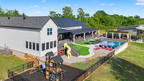 FarmHouse & Co. -Pool, golf, game room, playset