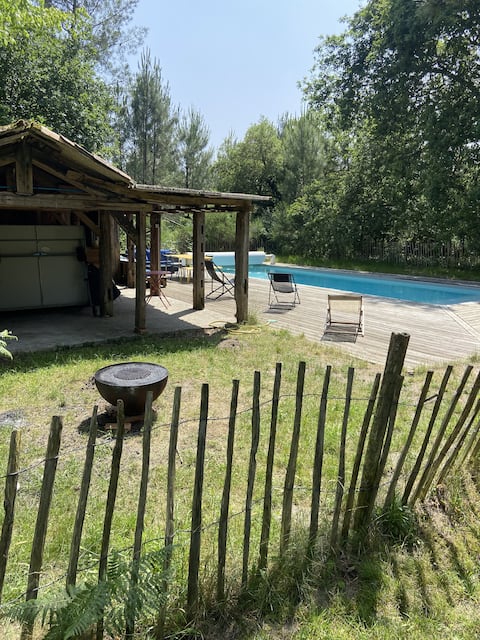 Farm house 9+2 pers 25 min from beaches with pool