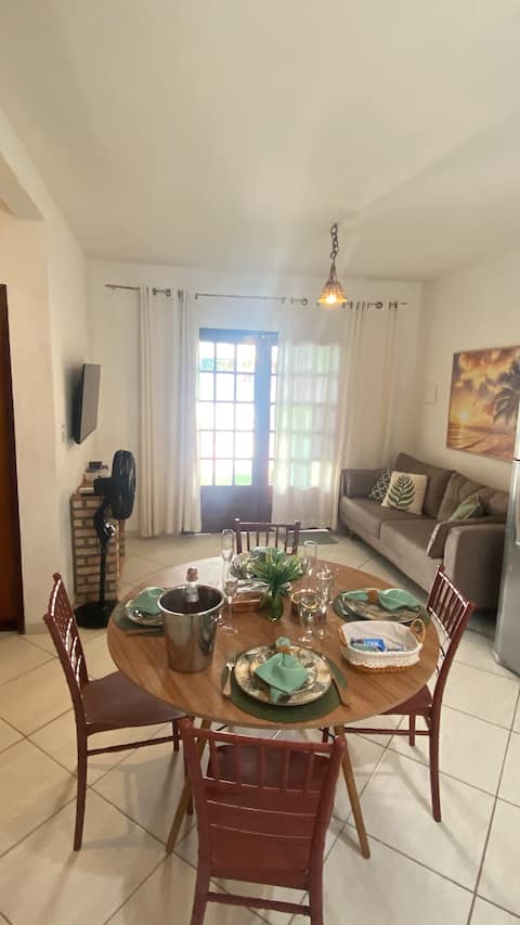 Imóvel de sucesso: Cabana dos Milagres: Comfort: 150m from the sea + Wi-Fi + AC em São Miguel Dos Milagres