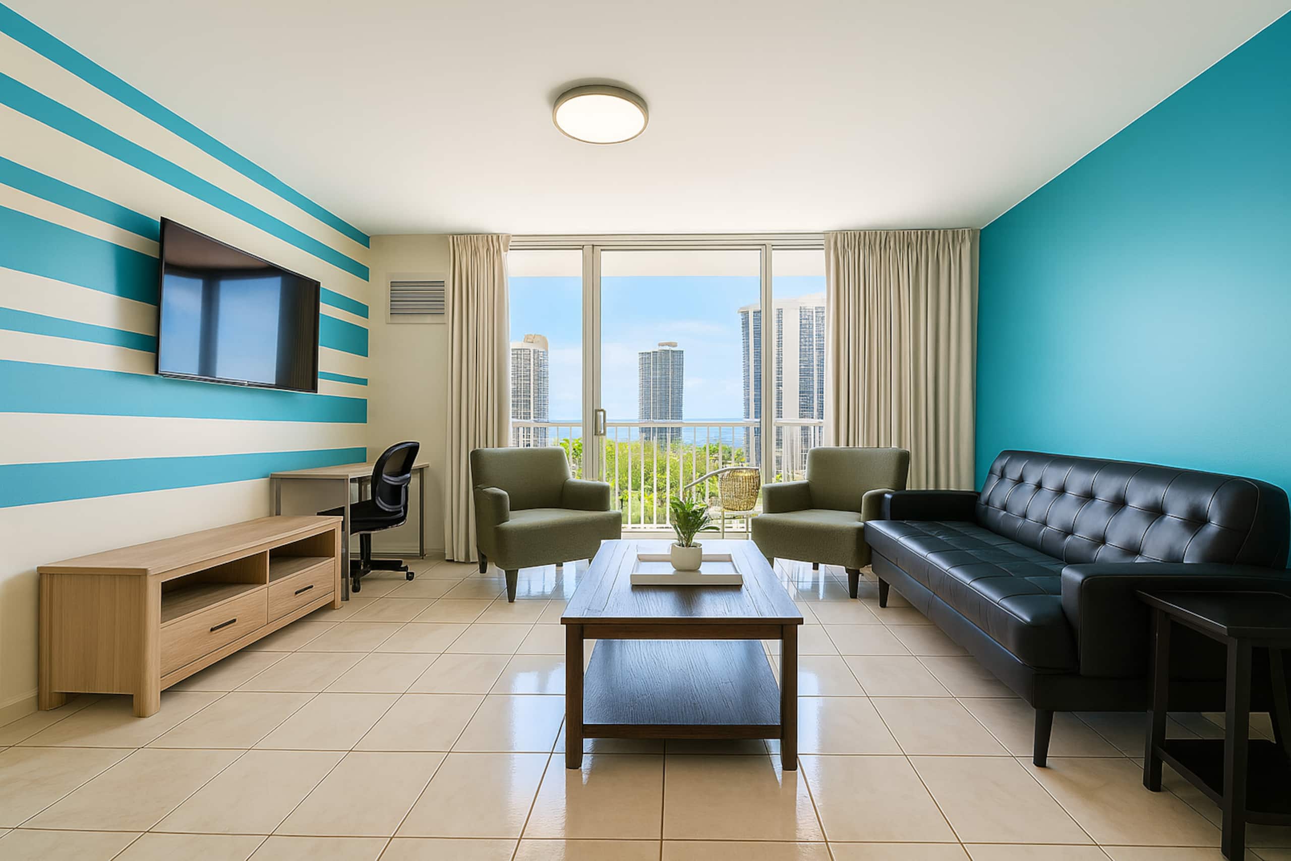 Waikiki 1 Bedroom Ocean FREE Parking Kitchen - Image 3