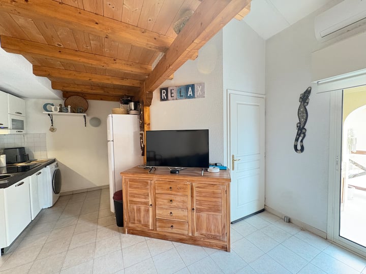 T2/3 Climatisé Mezzanine Vue Port Parking Privé - Puget-sur-Argens