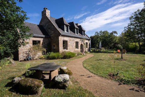 Breton house near the beach