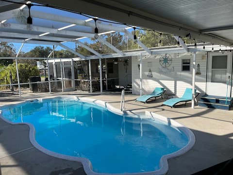 Mermaid Manor Heated Pool,Dock, Kayaks, River