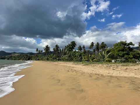 Oceanfront 4 Bdrm Home near Rincon on Quiet Beach