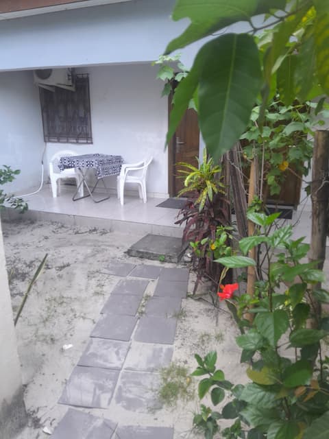 50 m2 self-contained villa with garden and terrace.